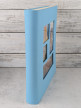 Фотоальбом «Четыре окошка, голубой» тканевая обложка, 60 магнитных страниц 31х32 см - Корешок альбома